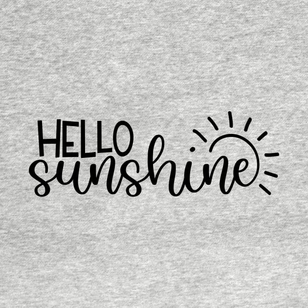 Hello Sunshine Shirt, Hello Sunshine T-shirt, Happy Summer Shirt, Beach Shirt for Women, Hello Sunshine Graphic Tee, Sunshine Tee by SeleART